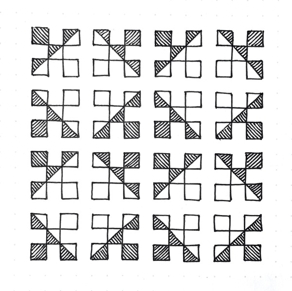 Geometriquilt: Sunday sketch #87